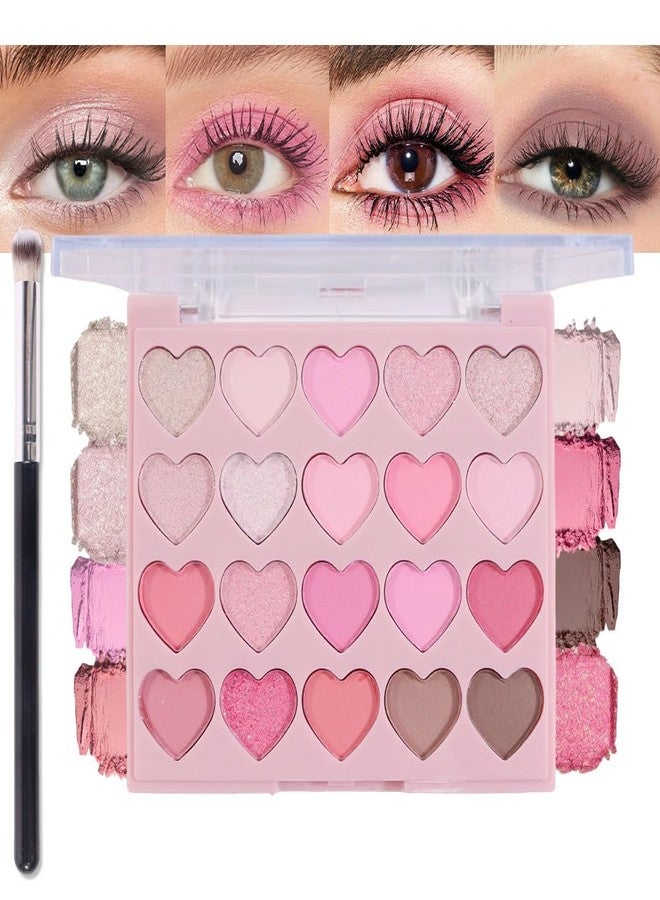 سويكي لوحة ظلال العيون SUAKE Nude Pink، مطفية ولامعة، غنية بالأصباغ، 20 لونًا من برايمر ظلال العيون البني والبنفسجي لمكياج العيون، لوحة ظلال العيون الكورية (01#-NUDE-20 COLORS) - Image 1